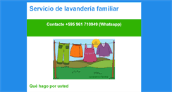 Desktop Screenshot of lavanderiafamiliar.com