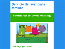 Tablet Screenshot of lavanderiafamiliar.com